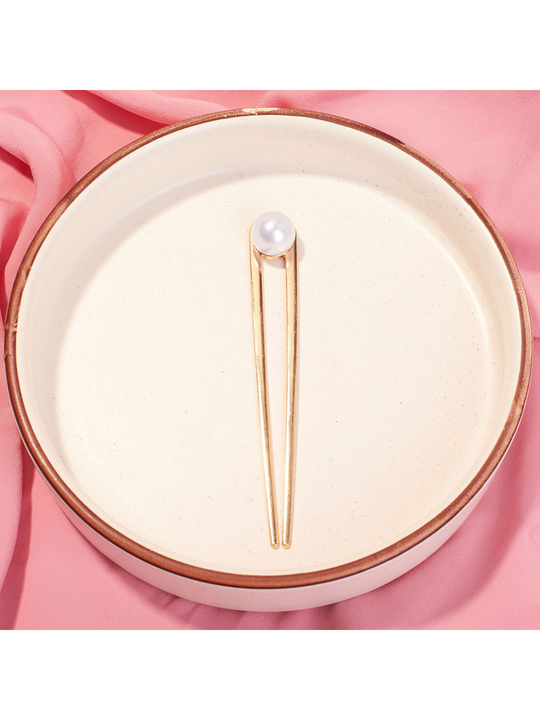 SALTY Women Pearl Affair Bun Pin for Hair Accessories