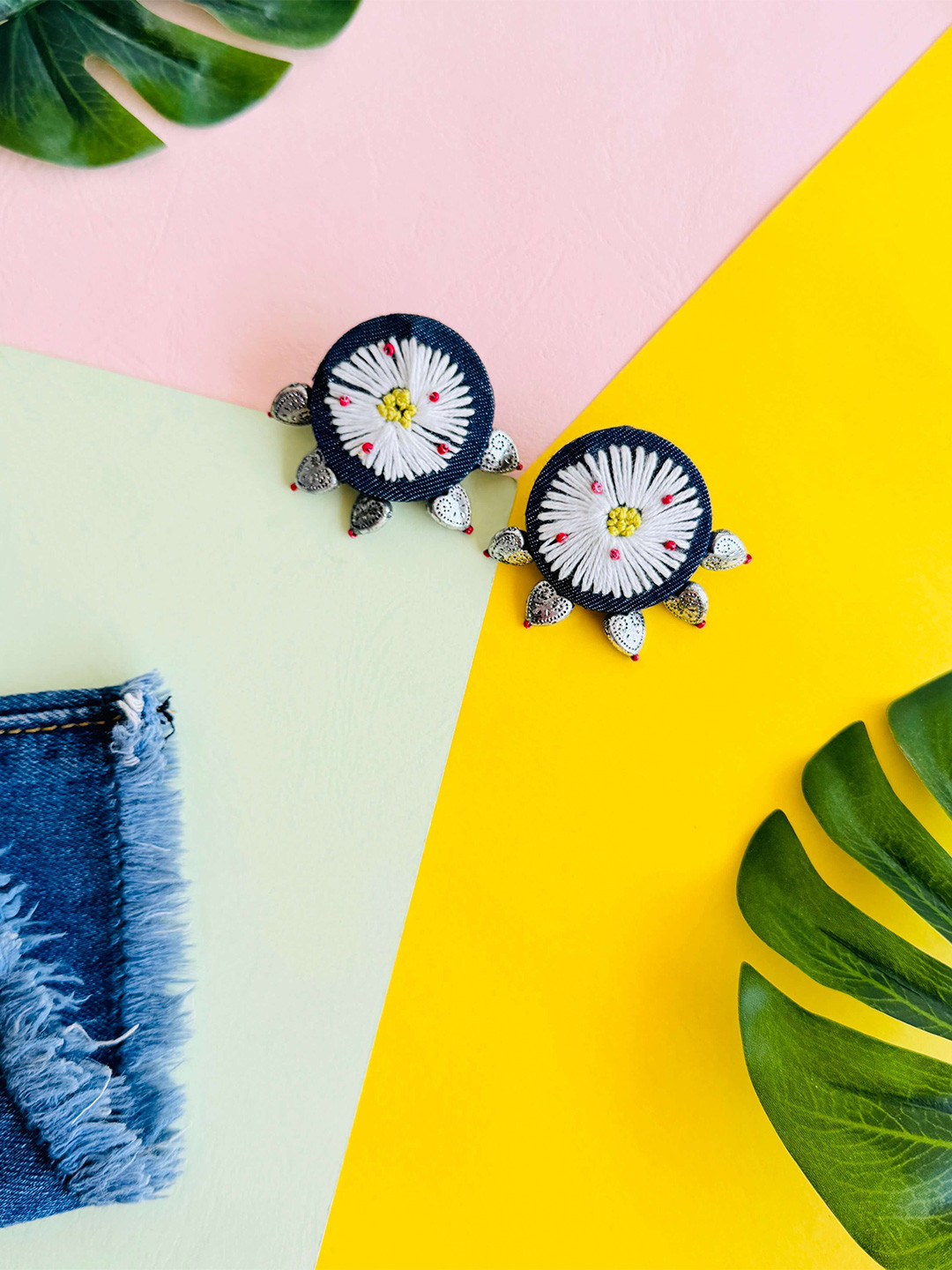 Moh Lifestyle Artificial Beaded Circular Studs