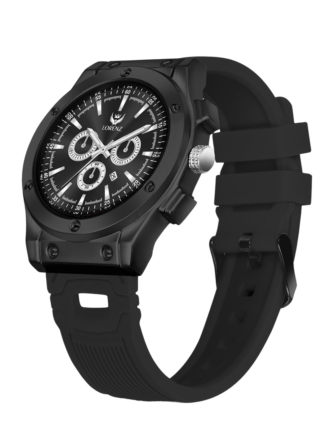 LORENZ Men Round Dial & Straps Analogue Watch MK-4096R