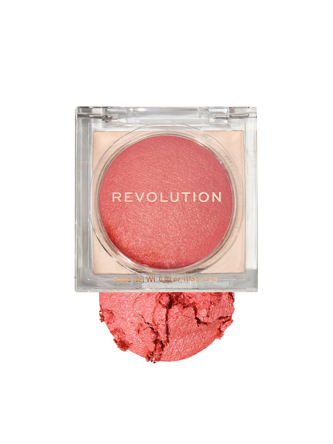Makeup Revolution London Beam Bright Silky Powder Blush 2.8g - Orange Crush