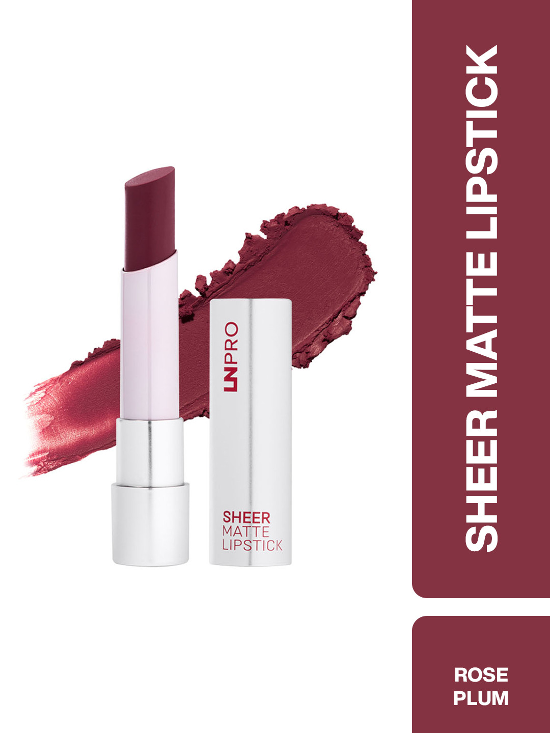 LN PRO Sheer Matte Long Lasting Lipstick - 3.5 g - Rose Plum 106