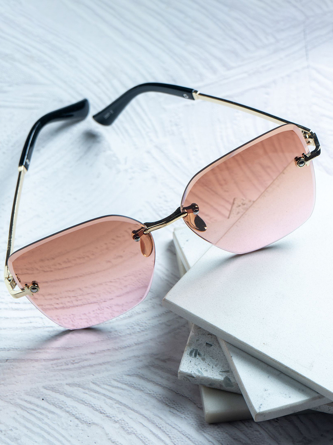 Leeway Women Square Sunglasses with UV Protected Lens LW-2007-2