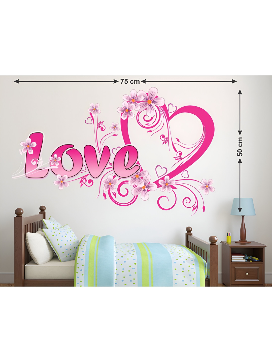 LANSTICK Pink Love Wallsticker
