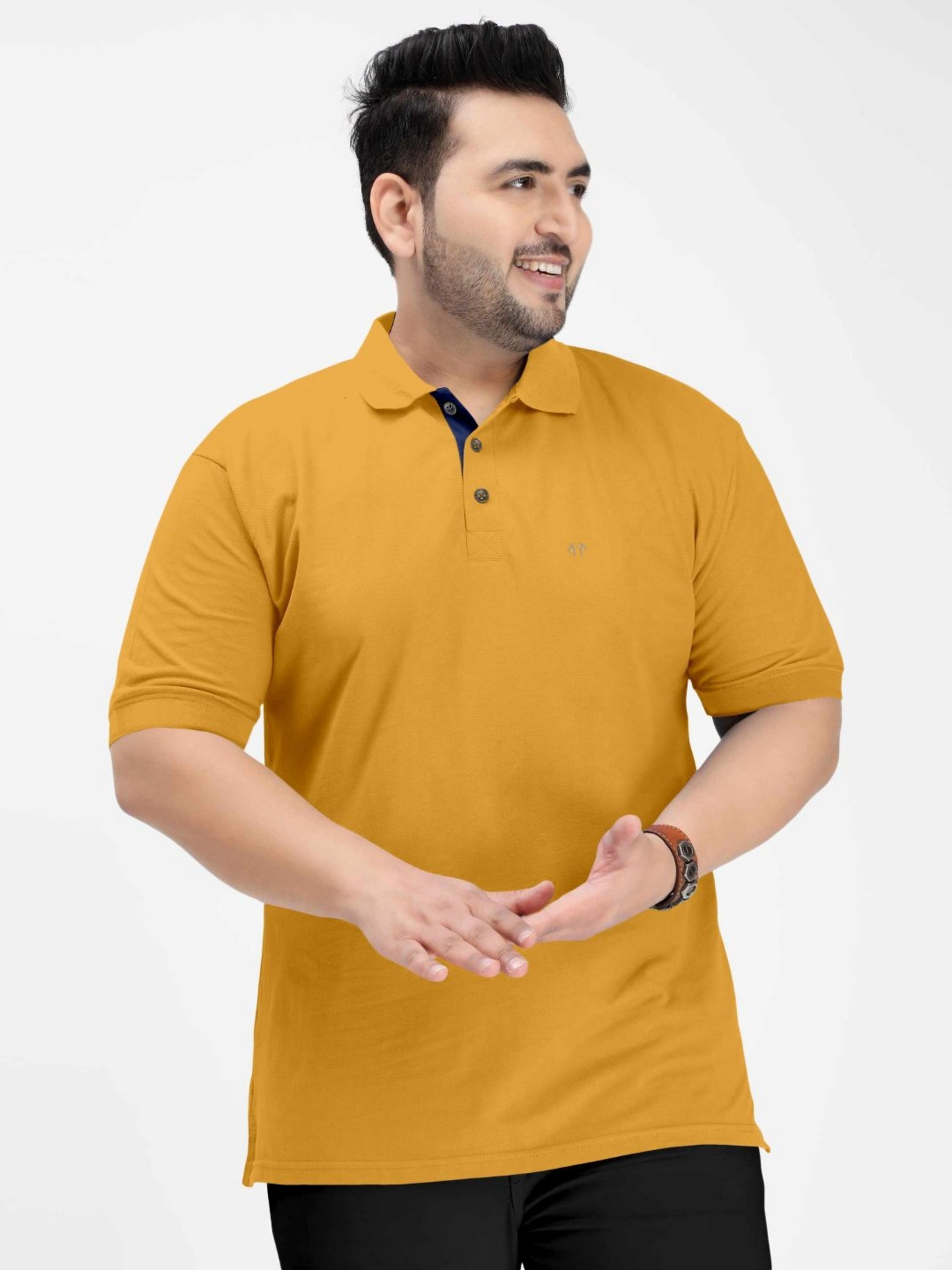 Triptee Polo Collar Short Sleeves Pure Cotton T-shirt