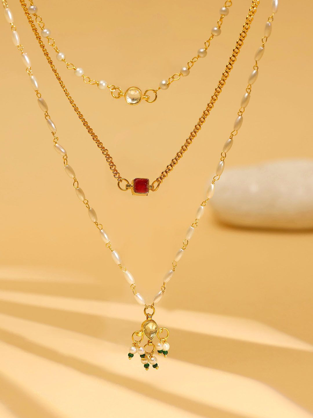 Ruby Raang Brass Women Handcrafted Necklace