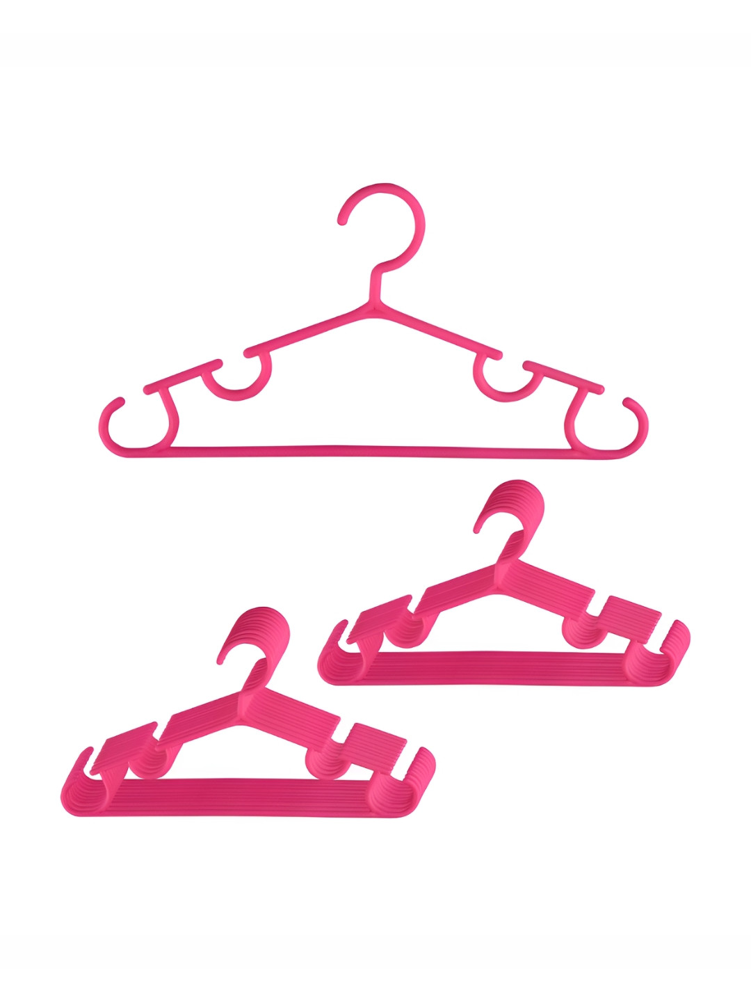Aura Pack Of 20 Pink Single Tier Bar Hangers