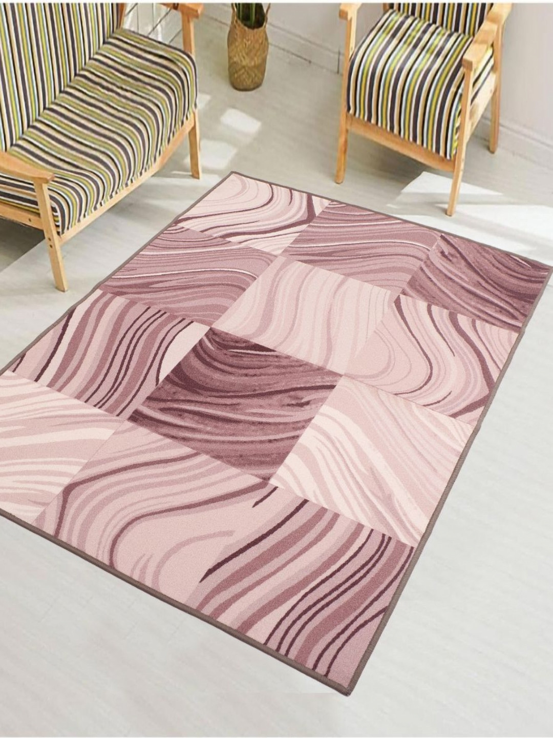 MODEFE Geometric Anti-Skid Carpet