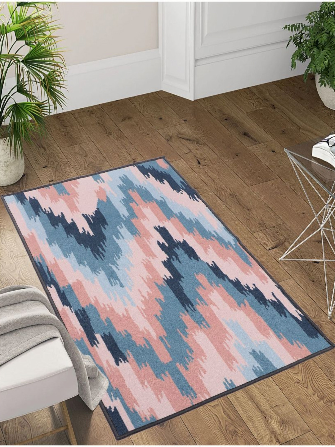 MODEFE Abstract Printed Loop Pile Anti-Skid Carpet