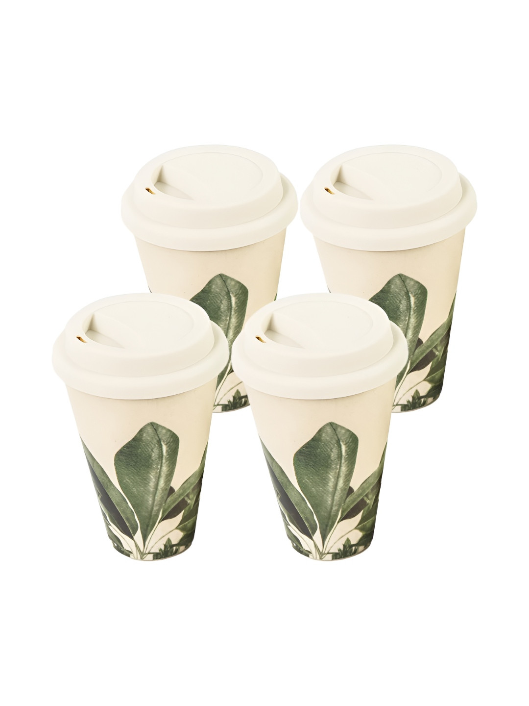 Truly Eco Smart Living Retail Off White 4 Dishwasher Safe Bamboo Water Glass