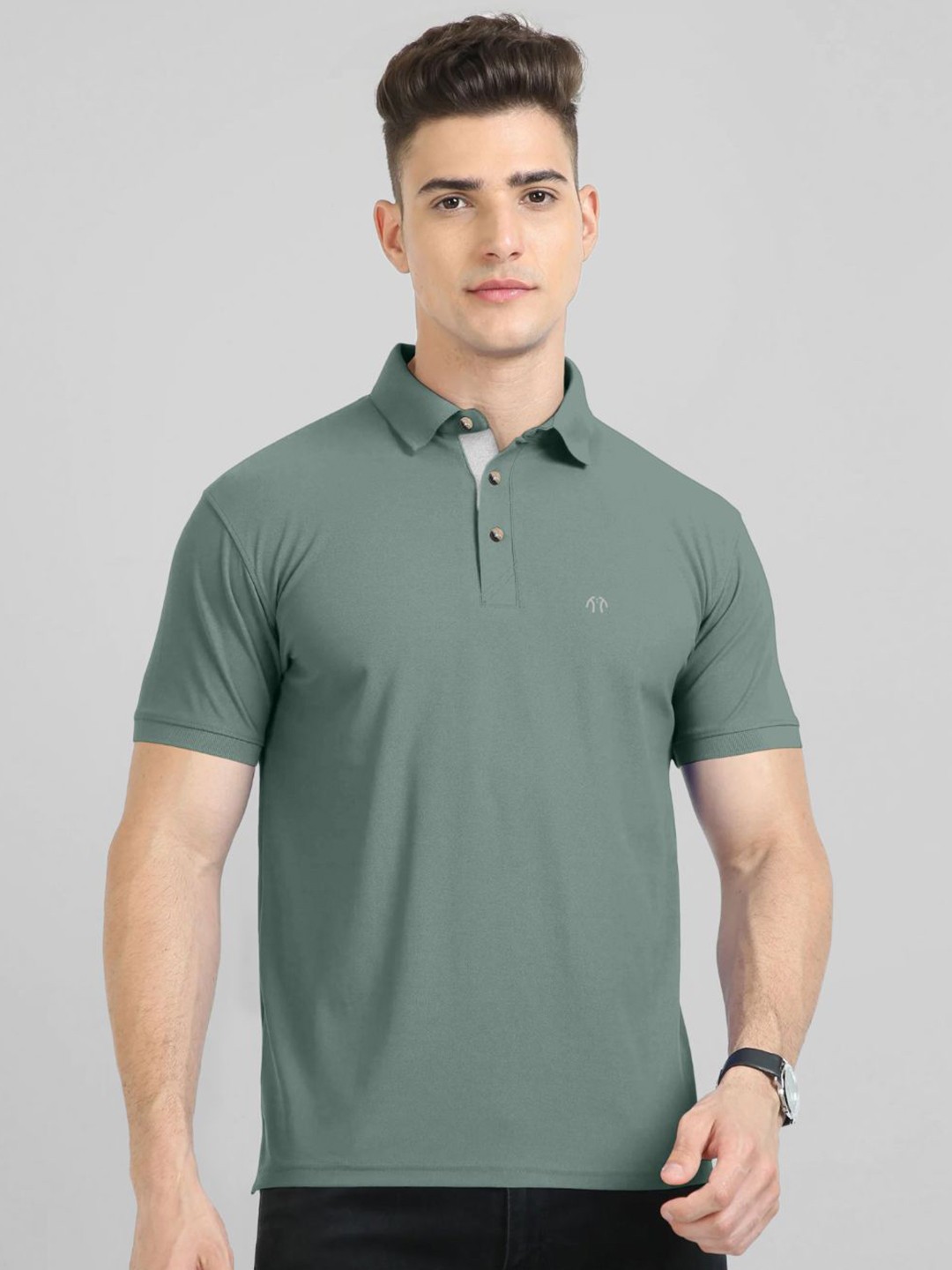 Triptee Polo Collar Pure Cotton T-shirt