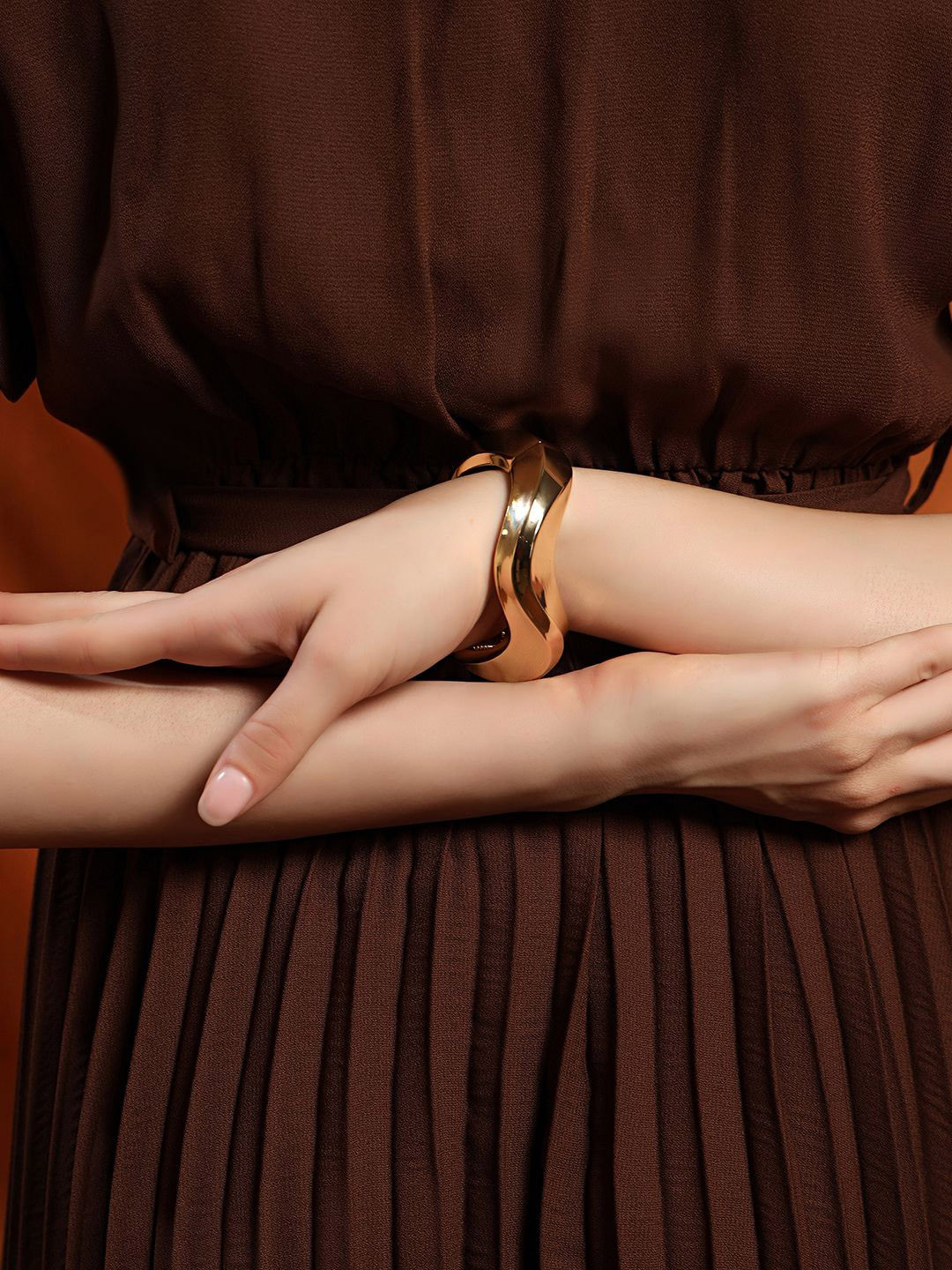 Kazo Chrome Wave Bangle