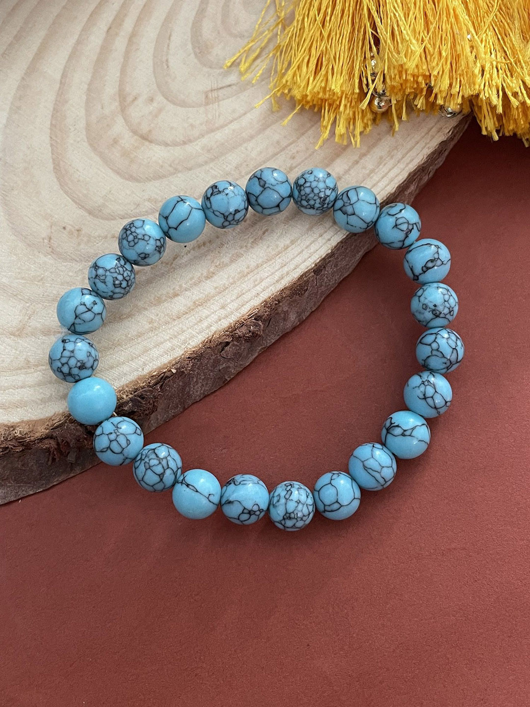 Digital Dress Room Apatite Beaded Rakhi Lumba Bracelet
