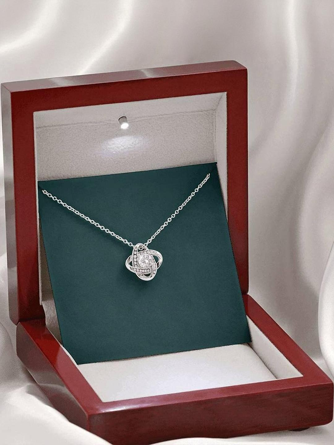 Rakva 925 Sterling Silver-Plated Zircon Chain