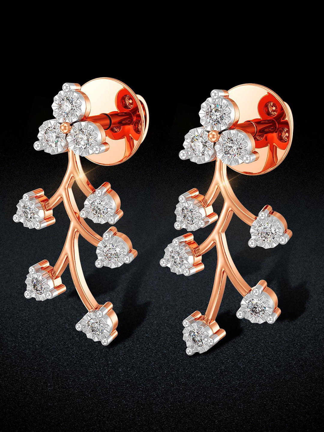 Joyalukkas Branching Elegance Diamond Earrings