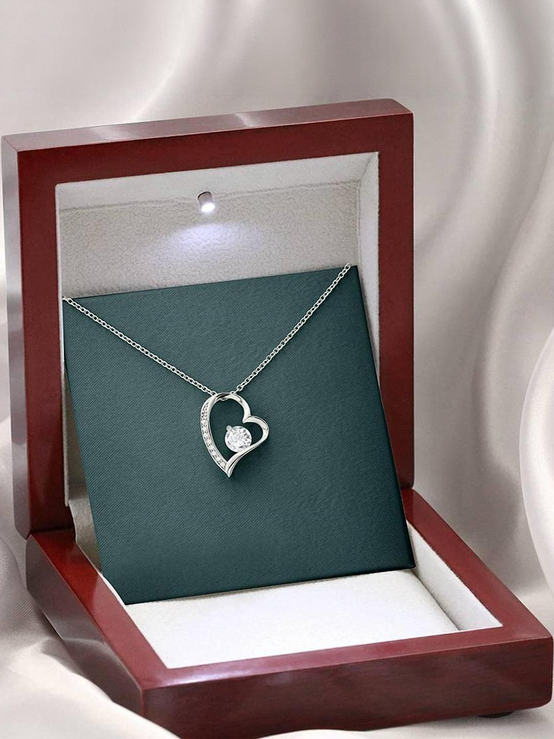 Rakva 925  Sterling Silver-Plated Zircon Chain