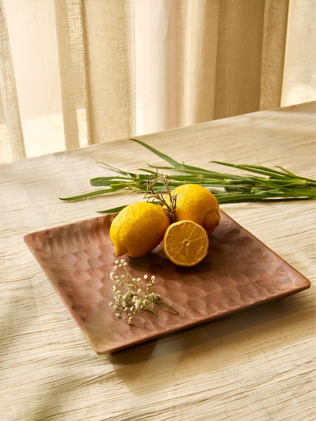 Amaara Home Brown Wooden Serving Tray