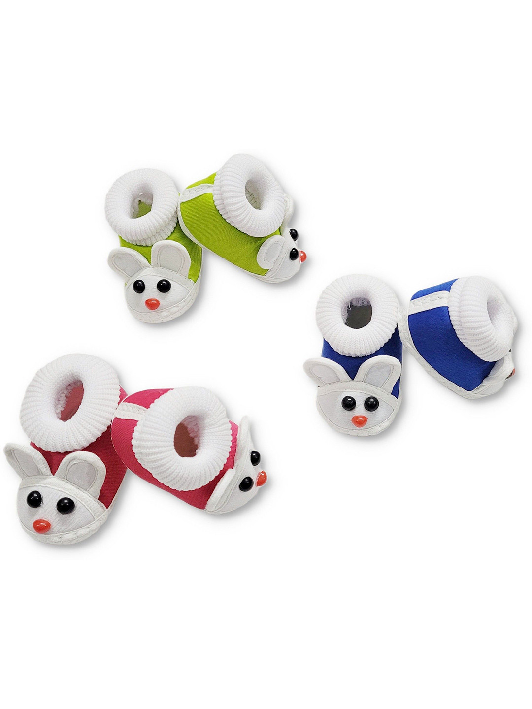 TARUN CHILDCARE Kids Pack Of 3 Cotton Booties