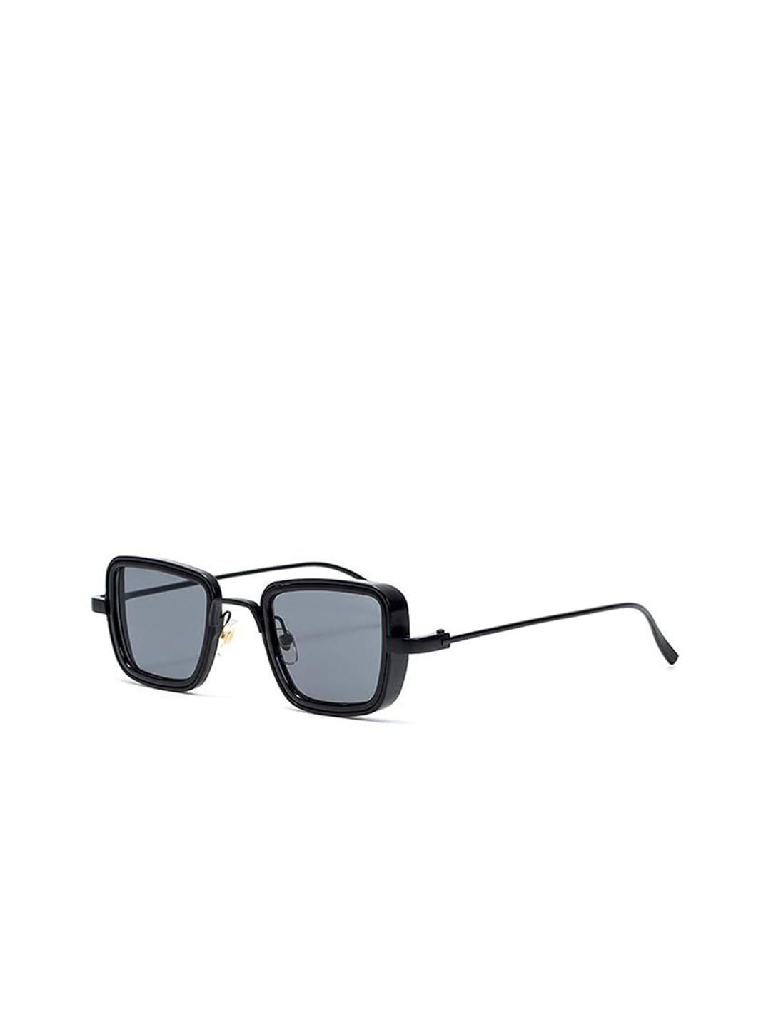 AUGEN Unisex Square Sunglasses with UV Protected Lens VI-SG-KS-Black-Black1