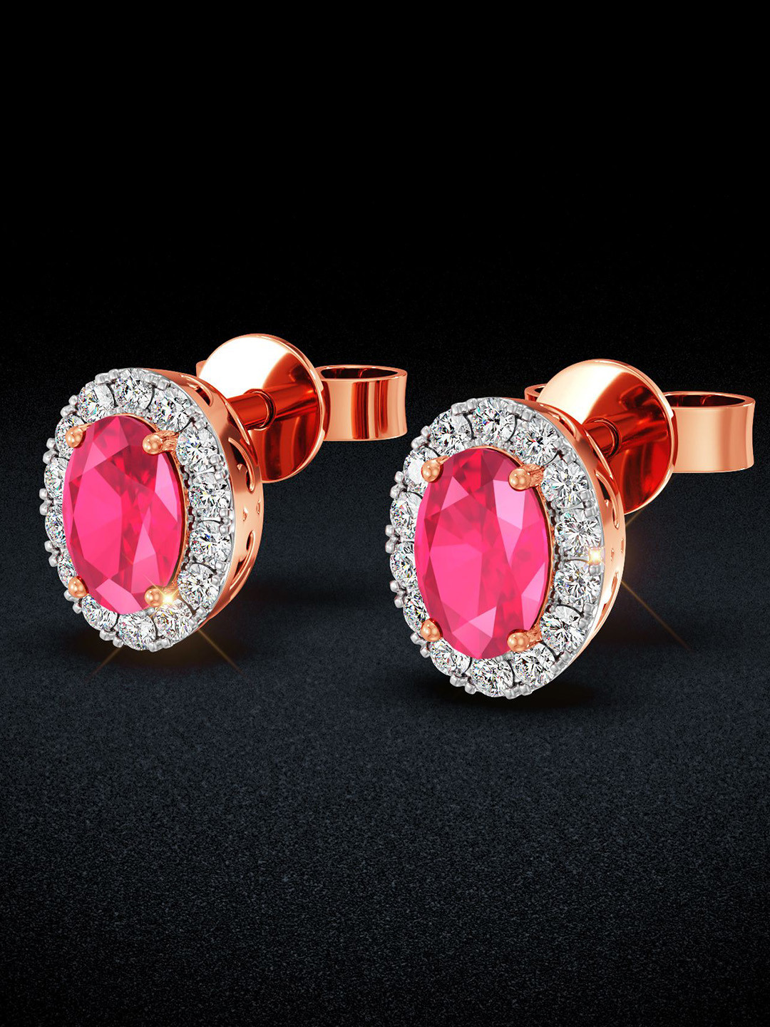 Joyalukkas Fiery Solitaire Diamond Earrings
