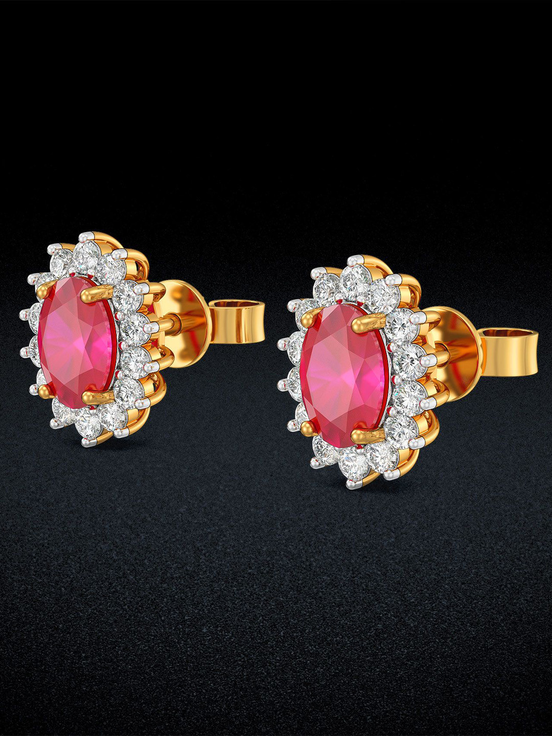 Joyalukkas Ruby Brilliance Diamond Earrings