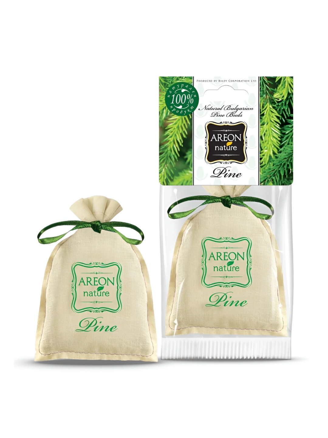 AREON Beige Nature Bag Pine Air Freshener 50 g