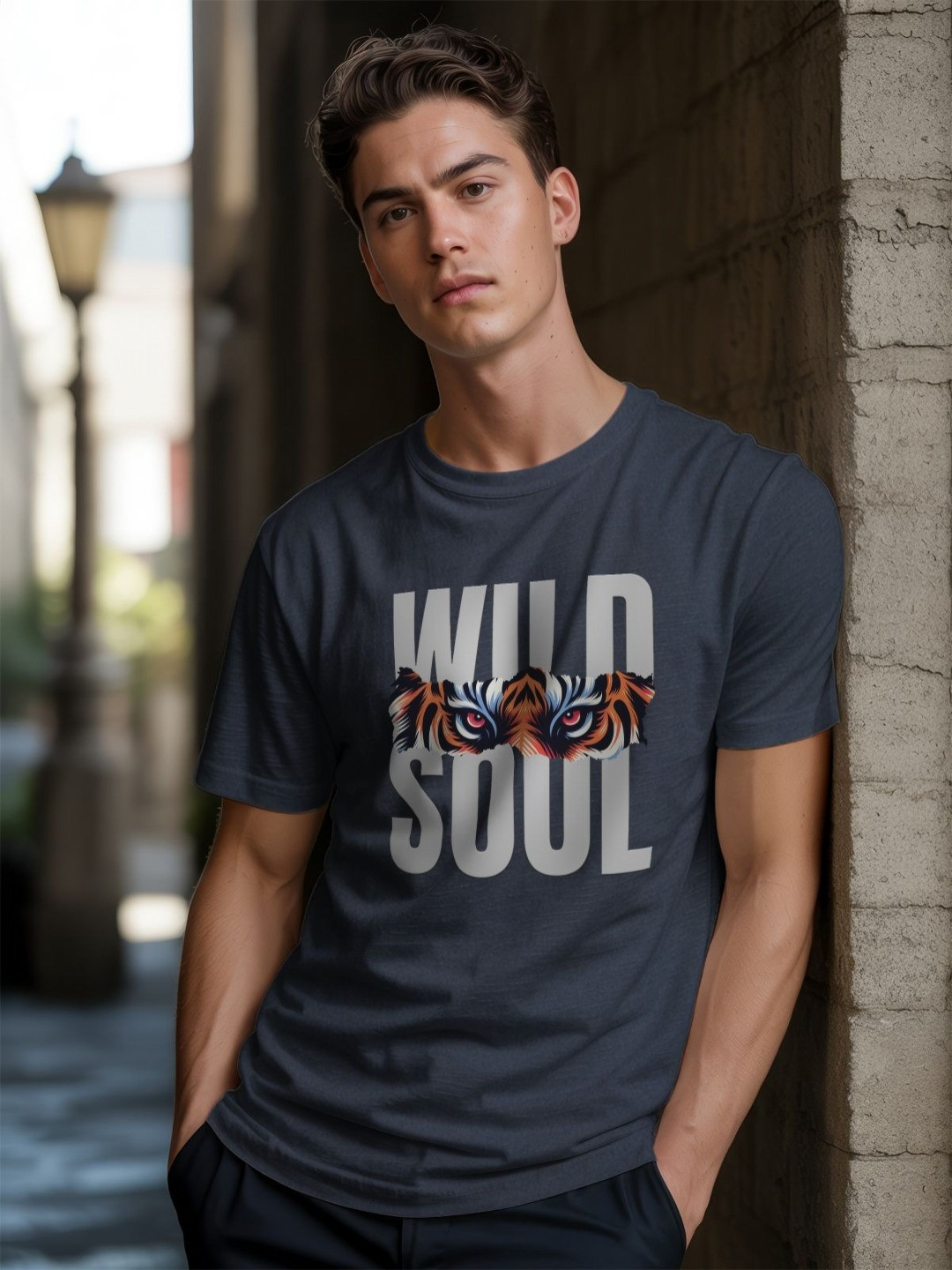GRACE & JACK Wild Soul Graphic Round Neck T-shirt