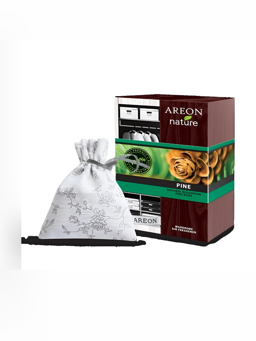 AREON Brown Nature Premium Bag Pine Air Freshener 50 g