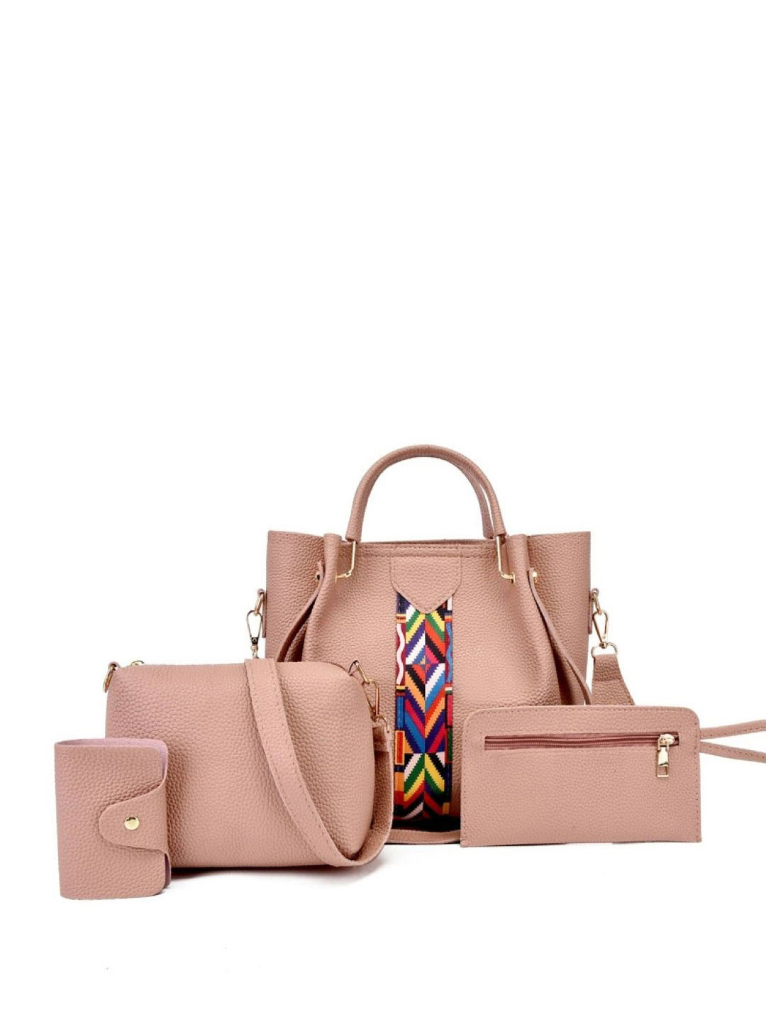 StyleCast Set Of 4 Structured Shoulder Bags