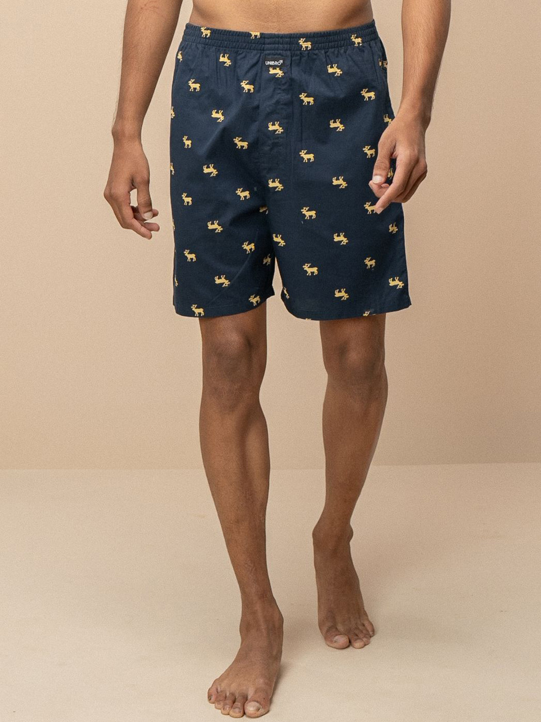 Unibro Printed Pure Combed Cotton Mis-Rise Boxers WOVENBOXER-WB52