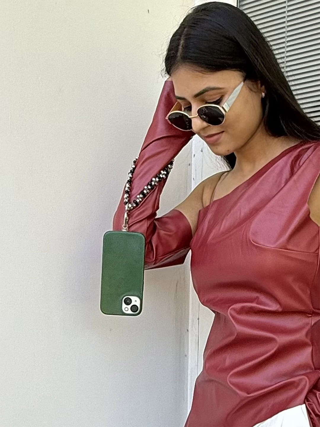 Chiaro Solid Crystal Phone Chain