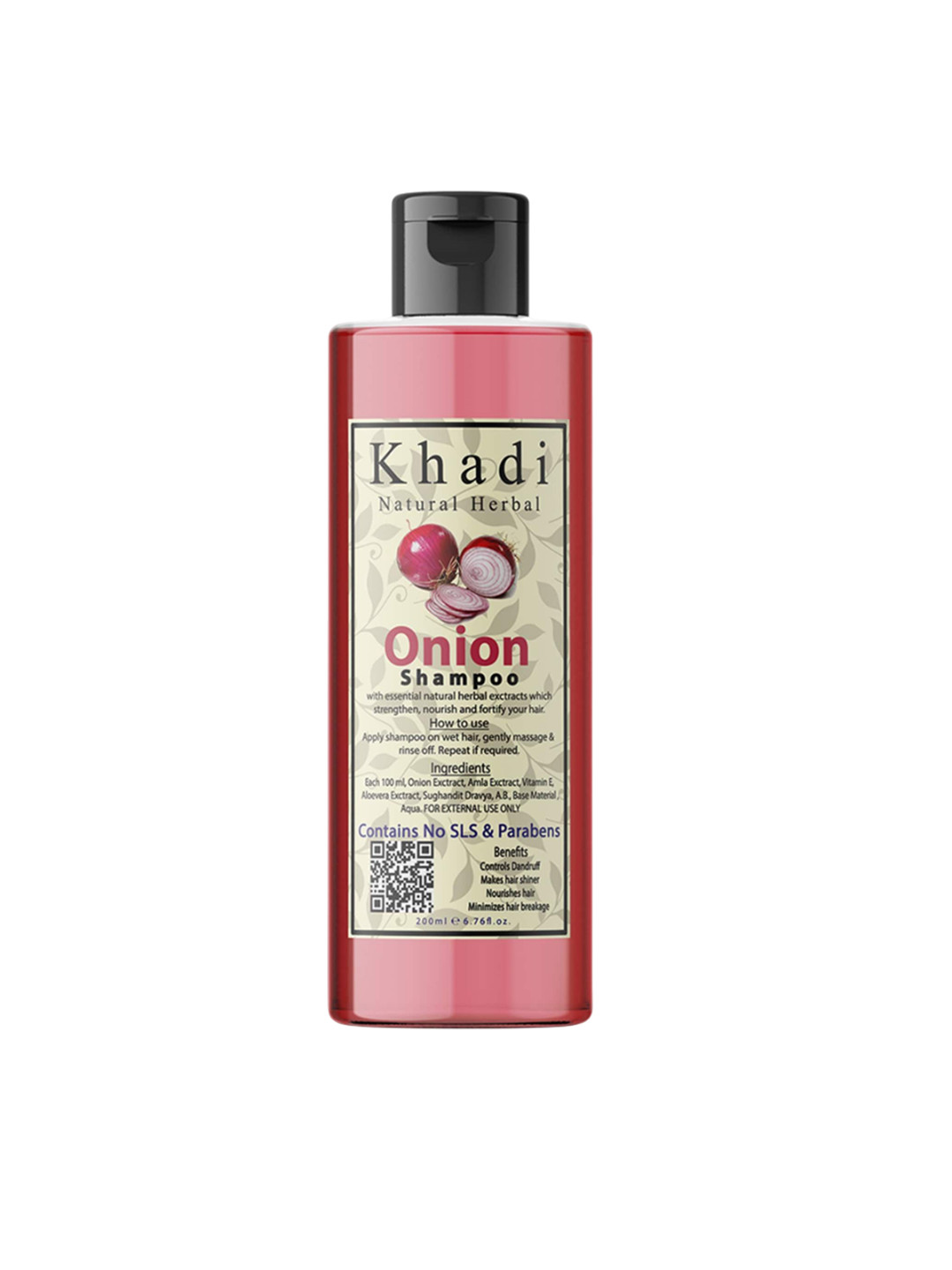 khadi natural herbal Onion Shampoo For Hair Growth - 200 ml
