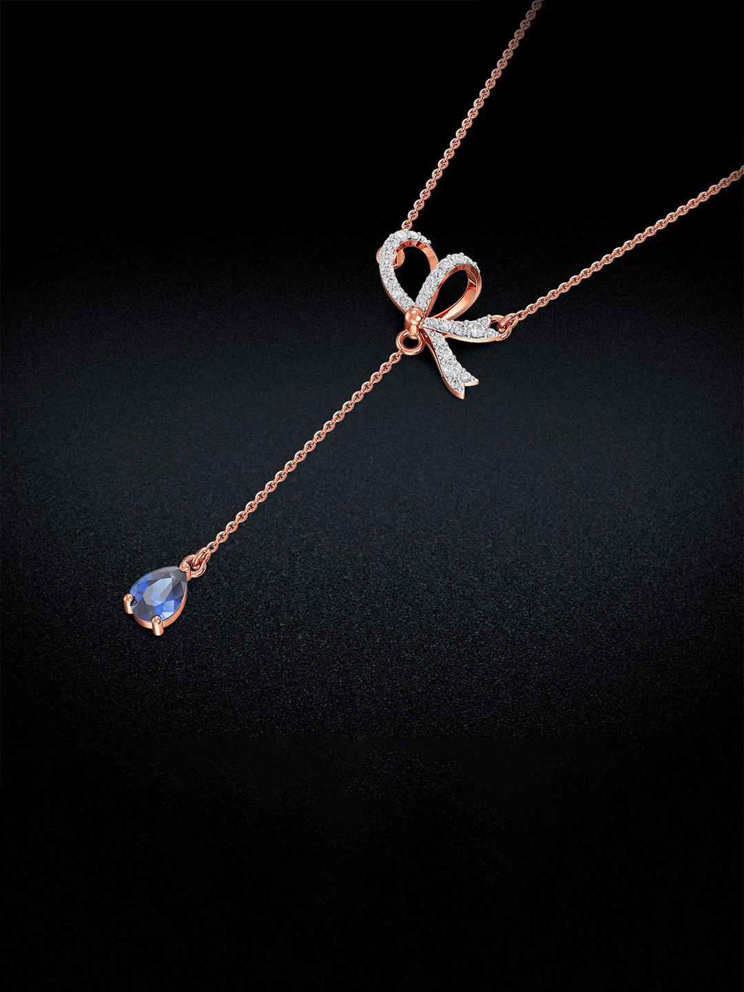 Joyalukkas Radiant Bow Diamond Pendant