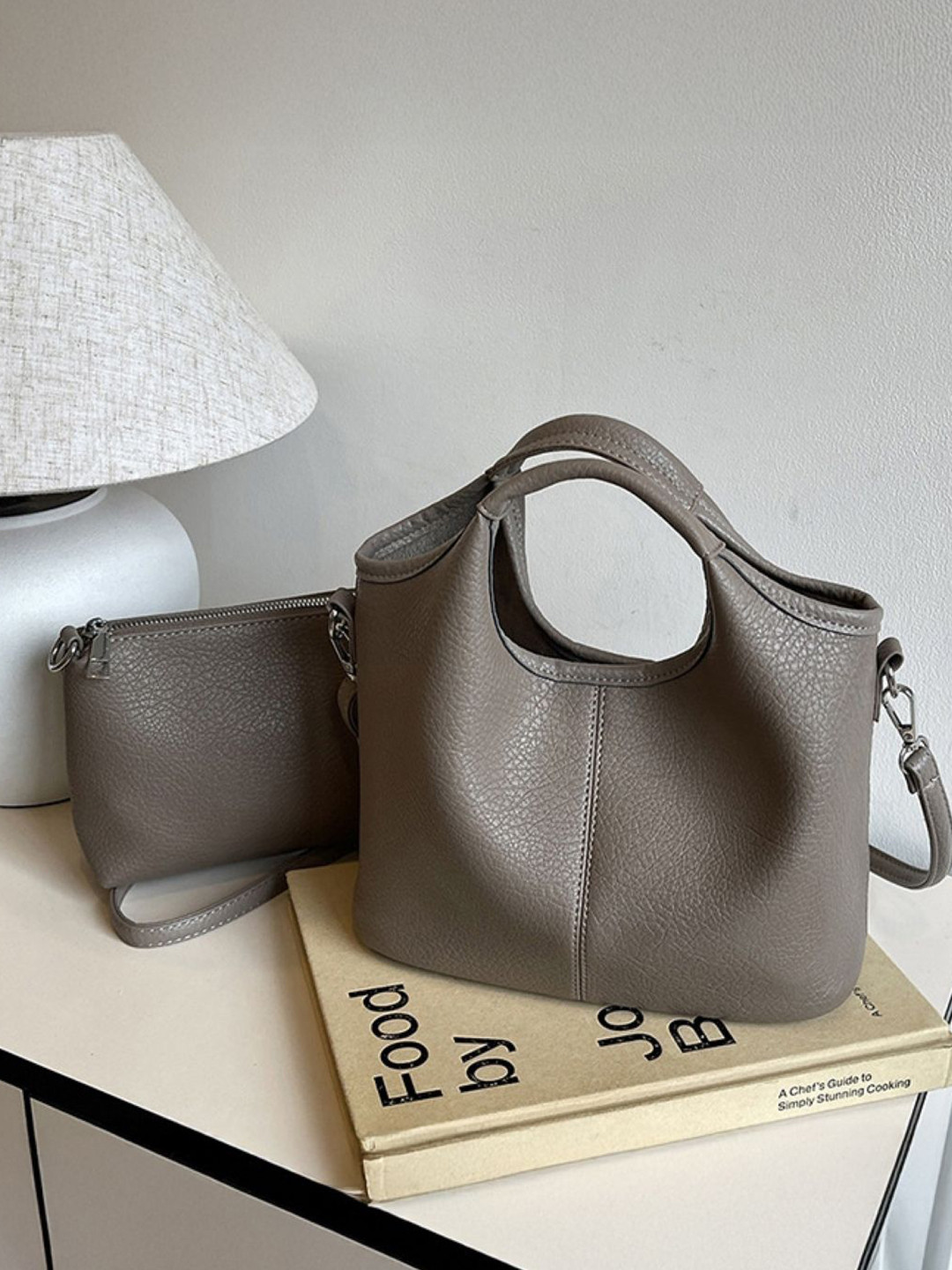 StyleCast Set Of 4 Structured Shoulder Bags