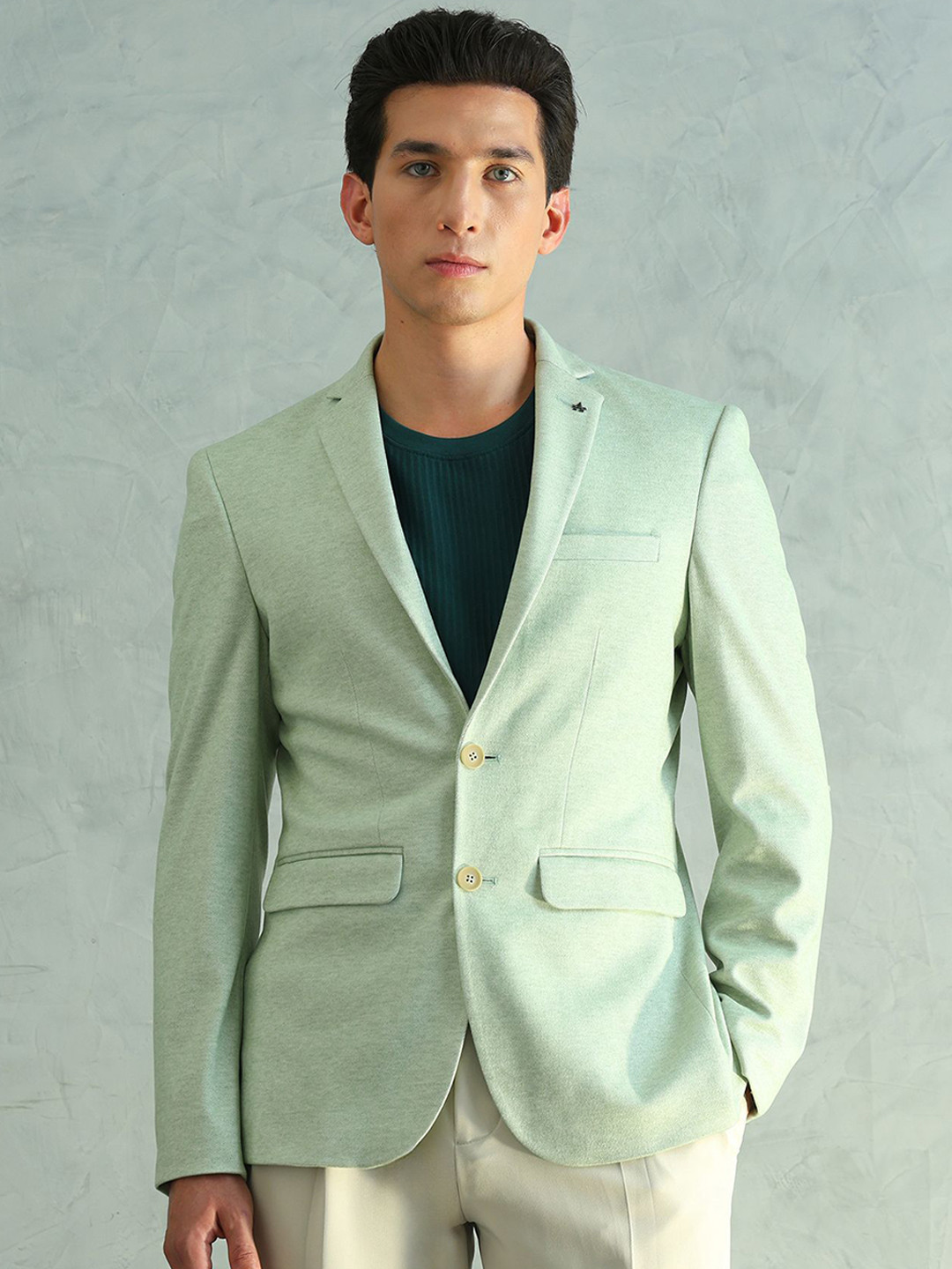 Arrow Men Slim Fit Smart Knit Blazer