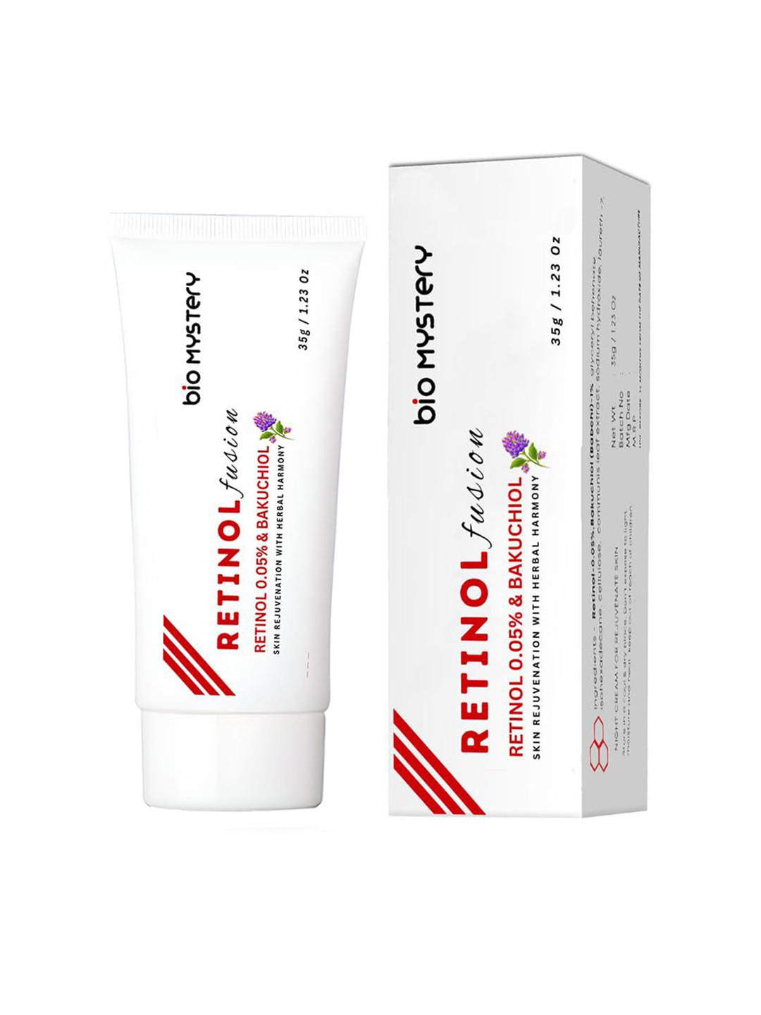 Bio Mystery Retinol 0.05% Fusion Cream With Vitamin A For Reduces Fine Lines - 40g