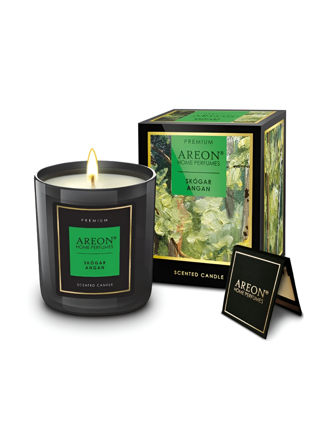 AREON Scented 1 Wick Skgar Angan Solid Geometric Regular Jar Candles