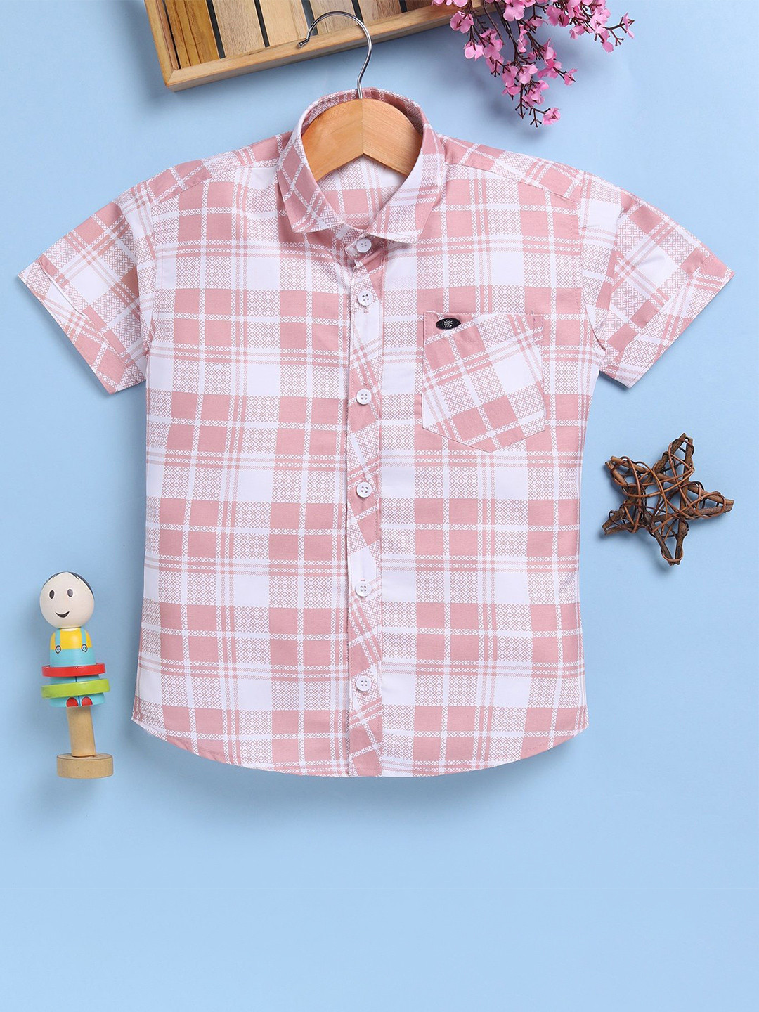Toonyport Boys Printed Cotton Casual Shirt