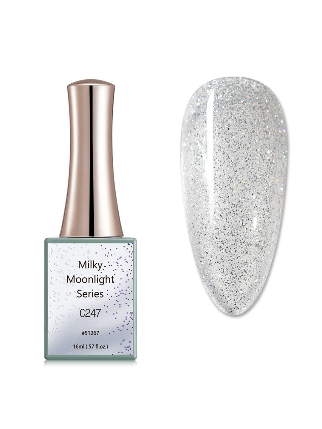 BELLE GAGA Milky Moonlight Series UV LED Gel Nail Polish - 16 ml - C247