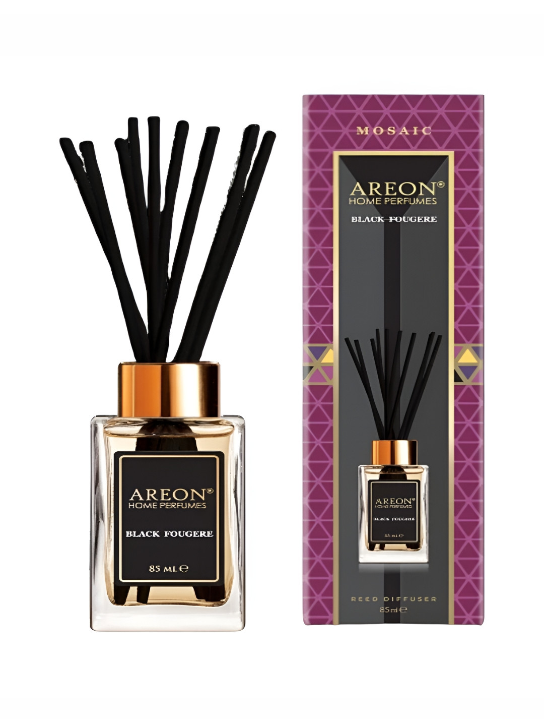 AREON Black & Purple Mosaic Black Fougere Home Perfume Sticks 85ml