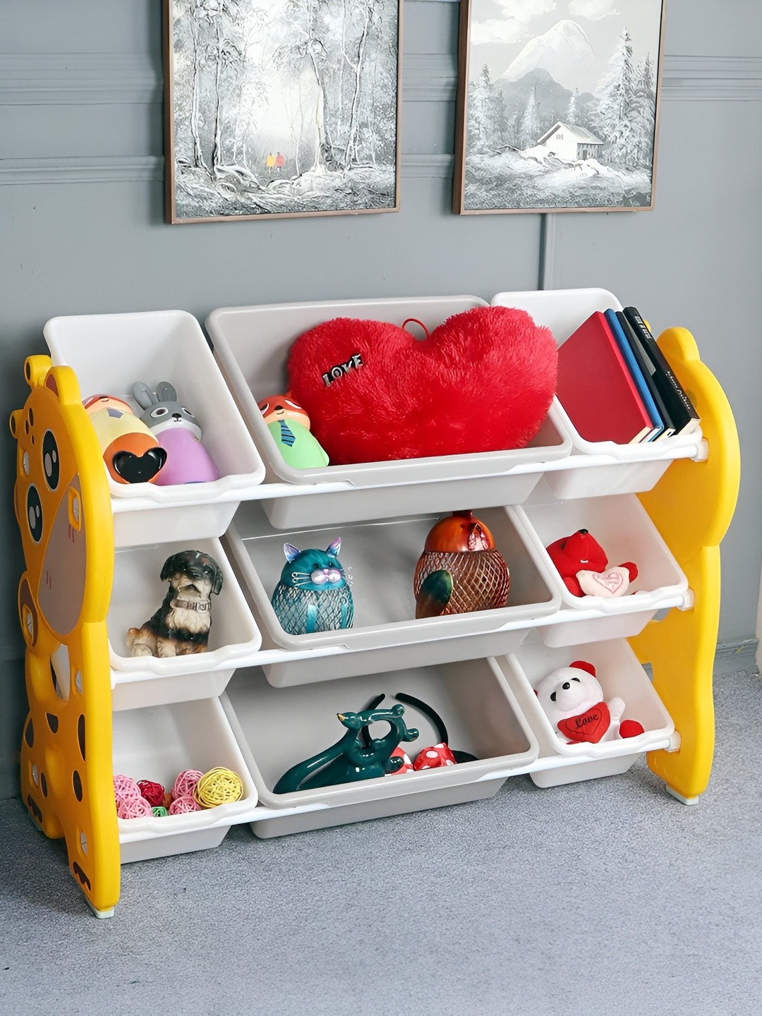 The Tickle Toe Yellow & White Super Strong Multi-Utility Organiser