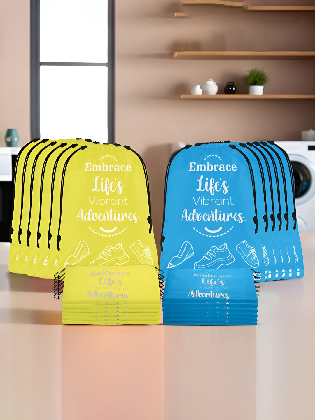 Aura Yellow Pack Of 24 Water Resistant Multi-Utility Organisers