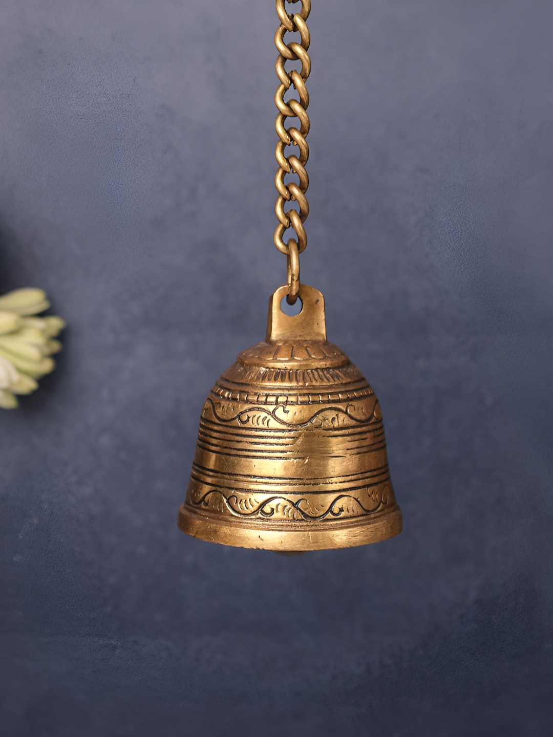The Advitya Gold-Toned Religious Curio Hanging Bell With Chain