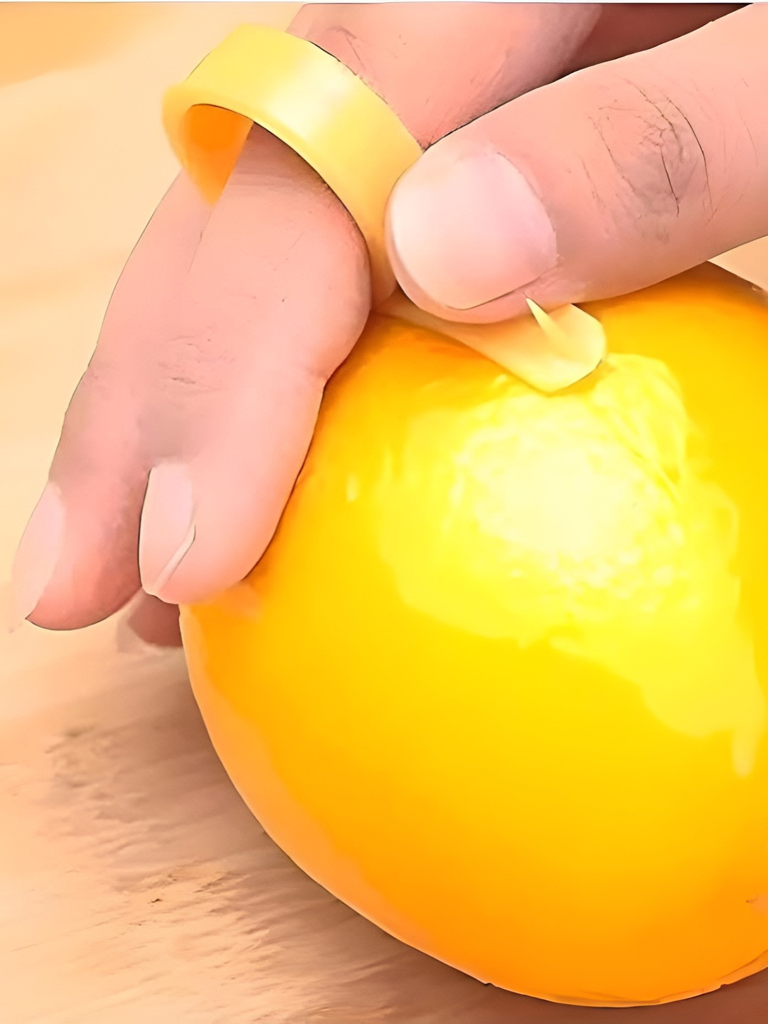 upkaranwale Orange Textured Fruit Peeler