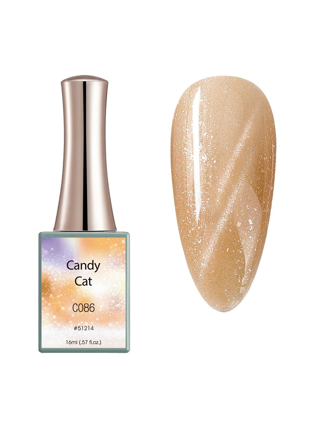BELLE GAGA Candy Cat Eye Series Gel Nail Polish - 16 ml - Shade - C086