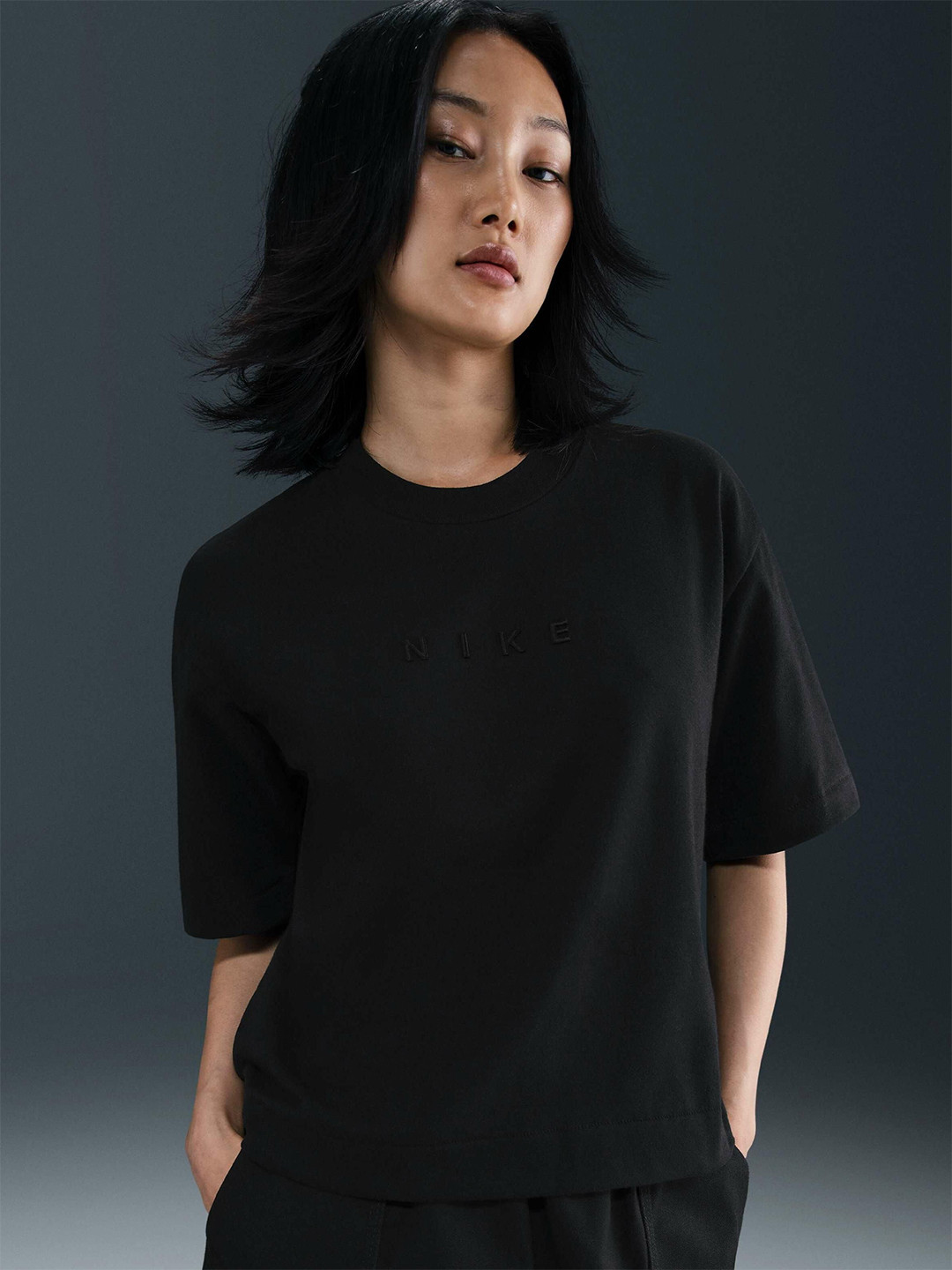 Nike Sportswear Boxy Short-Sleeve Cotton T-Shirt