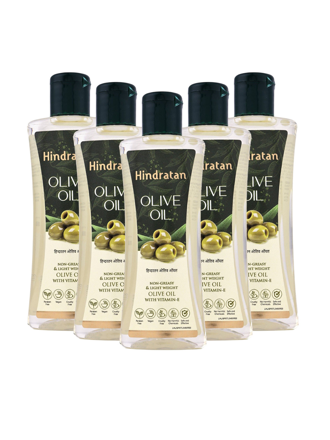 Hindratan Set Of 5 Non Greasy Olive Oil - 60 ml Each