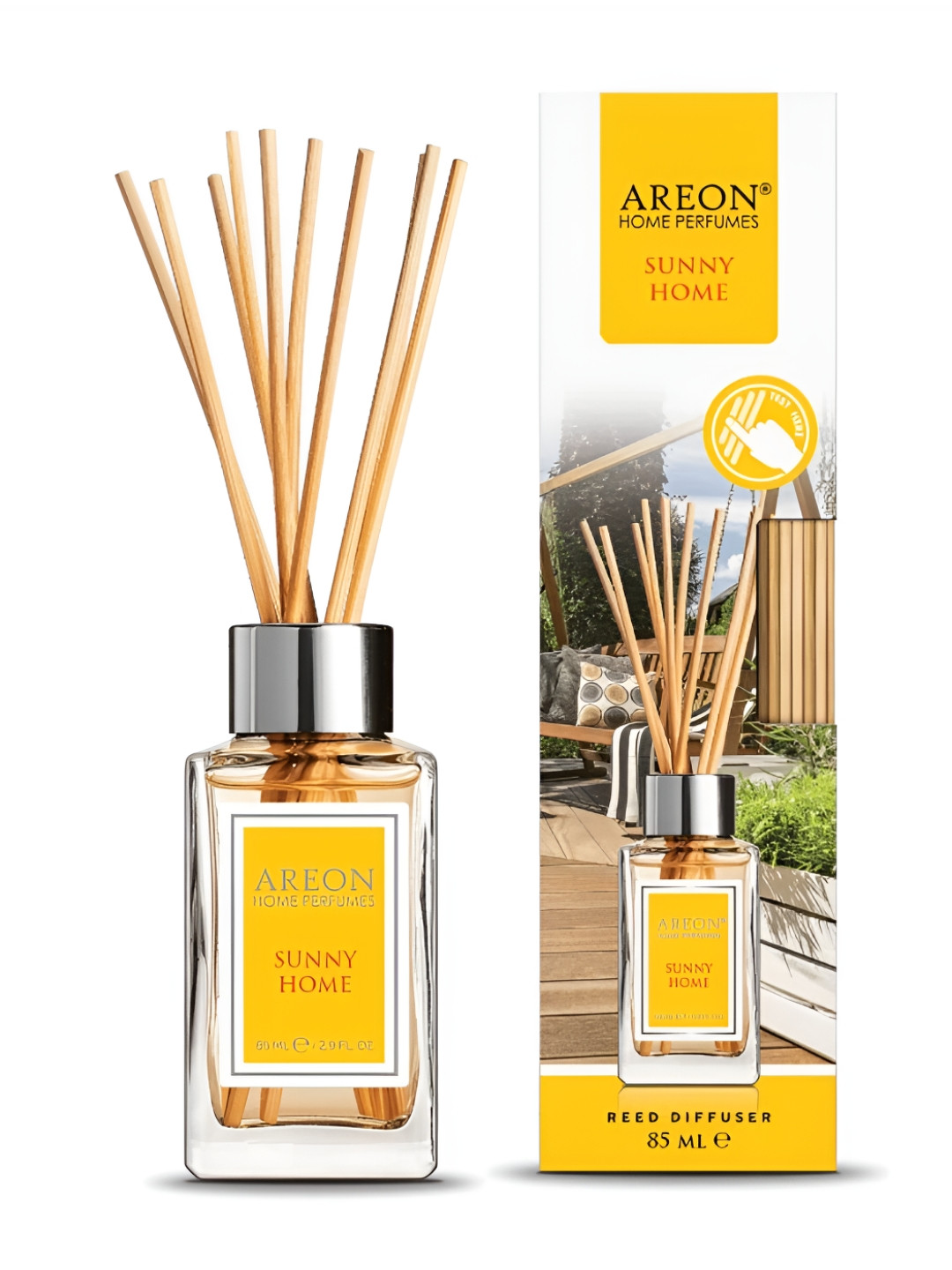 AREON Yellow & Black Sunny home Home Perfume Sticks 85ml