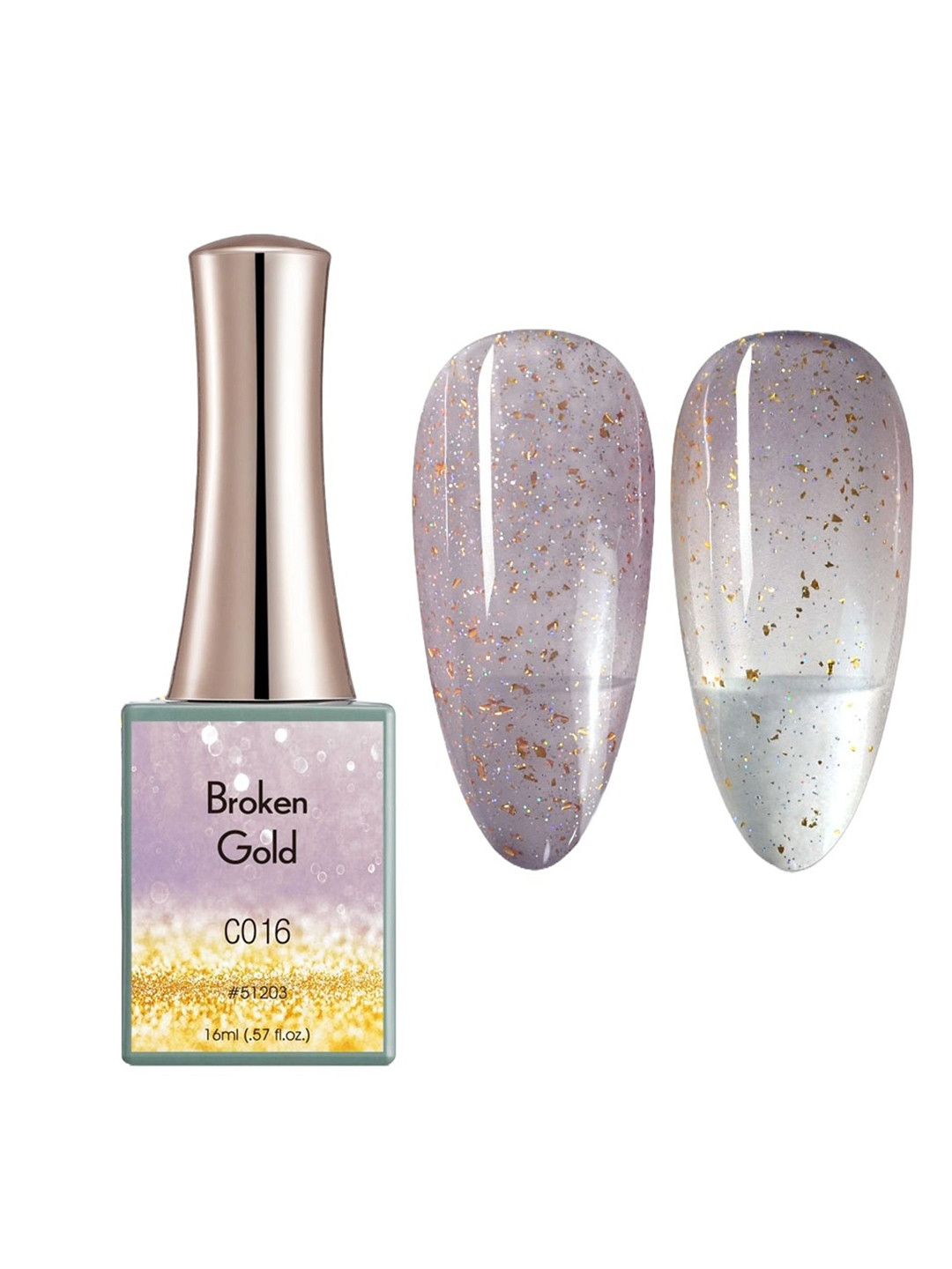 BELLE GAGA Broken Gold Series UV LED Gel Nail Polish - 16 ml - Shade - C016