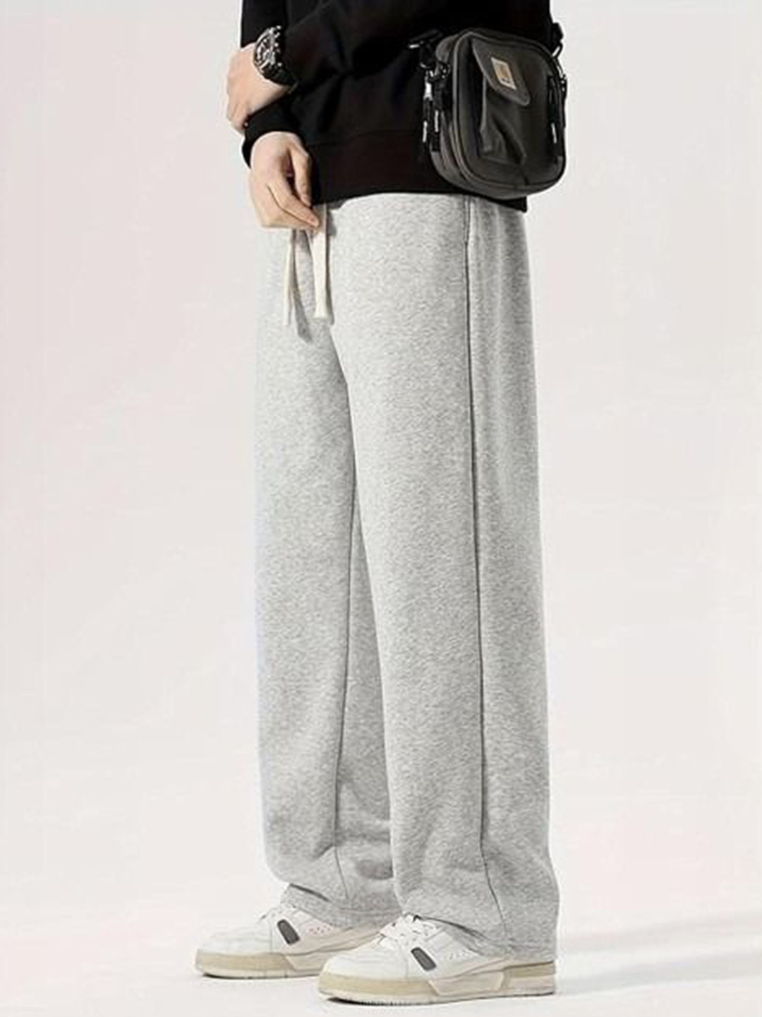 YOU FOREVER Men Cotton Baggy-Fit Mid Rise Track Pant