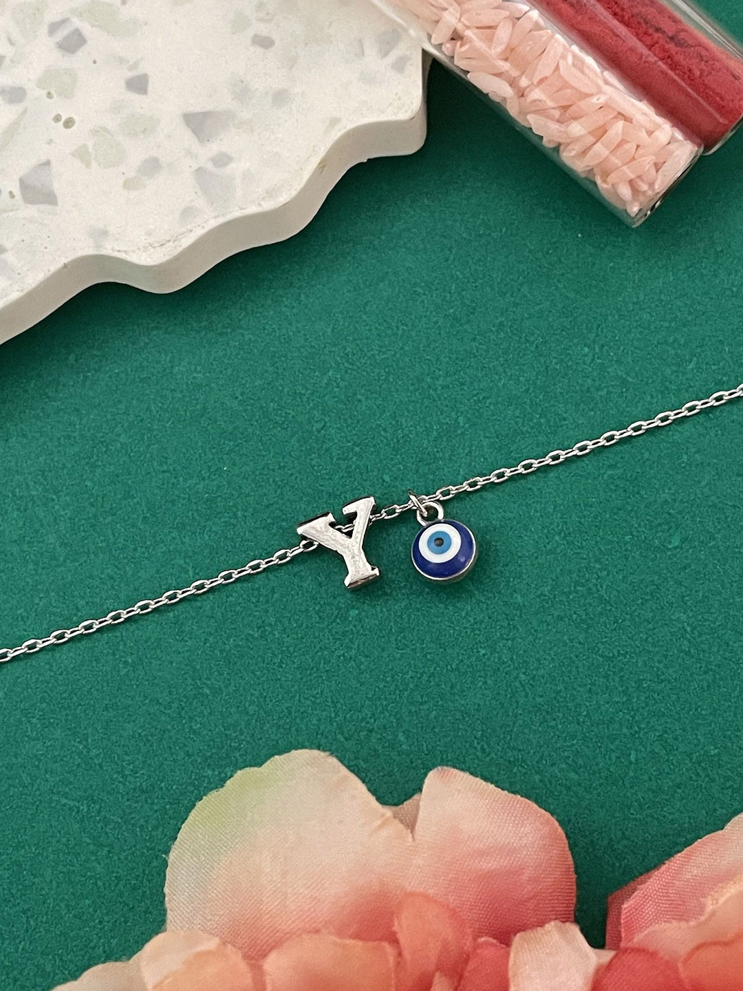 Digital Dress Room Y Letter Evil Eye Wraparound Rakhi